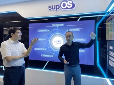 中國工業互聯網研究院副院長馮旭一行調研藍卓工業互聯網信息服務平臺